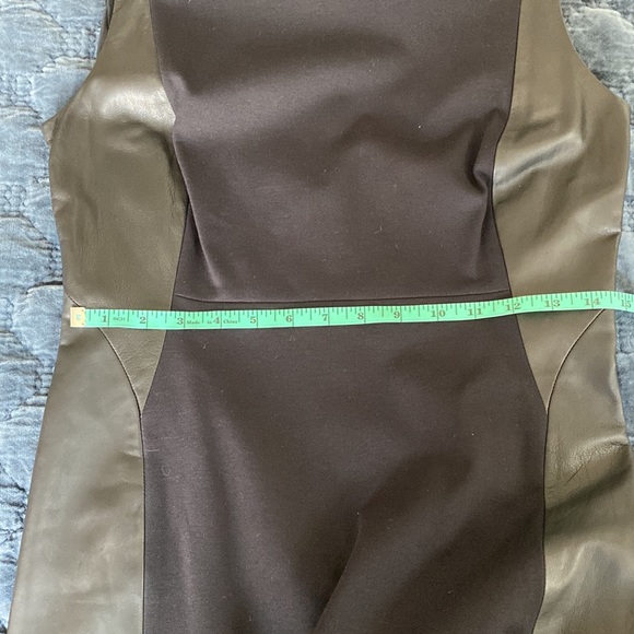 NWT Classiques Entier Leather and Ponte Dress - Picture 7 of 10